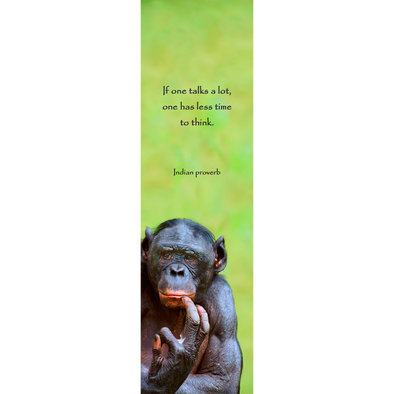 CHIMP BROODING - 3D Lenticular Bookmark