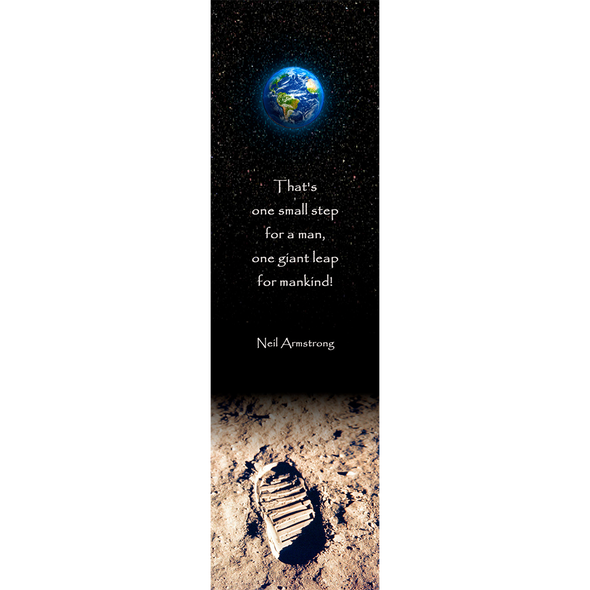 ONE SMALL STEP - 3D Lenticular Bookmark