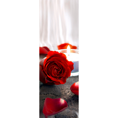 ROSE and CANDLE - 3D Clip-On Lenticular Bookmark