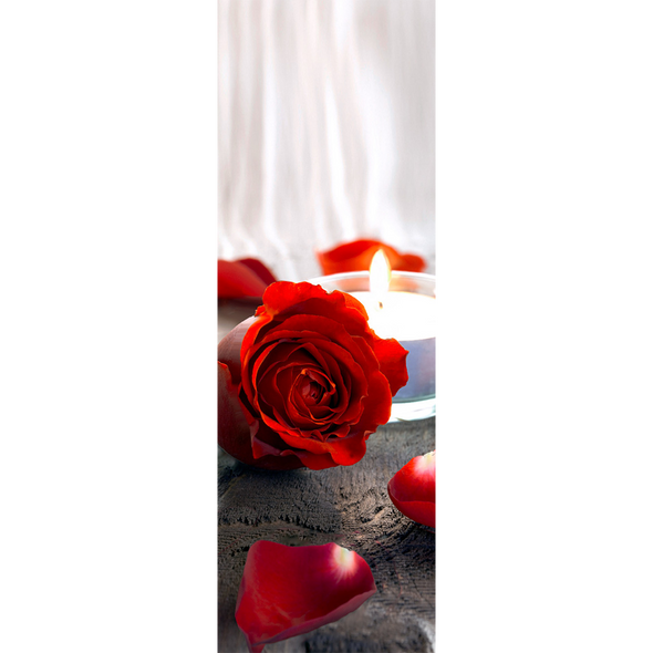 ROSE and CANDLE - 3D Clip-On Lenticular Bookmark
