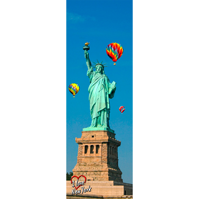 STATUE OF LIBERTY & BALLOON - 3D Clip-On Lenticular Bookmark
