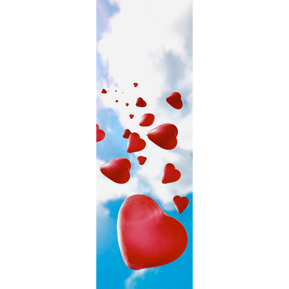 BALLOON HEARTS - 3D Clip-On Lenticular Bookmark