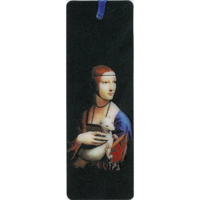 LADY WITH AN ERMINE - 3D Lenticular Bookmark