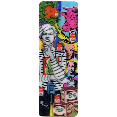 ANDY WARHOL - 3D Lenticular Bookmark