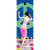 PEACE SIGN, WOMAN DANCER - Animated 3D Lenticular Bookmark