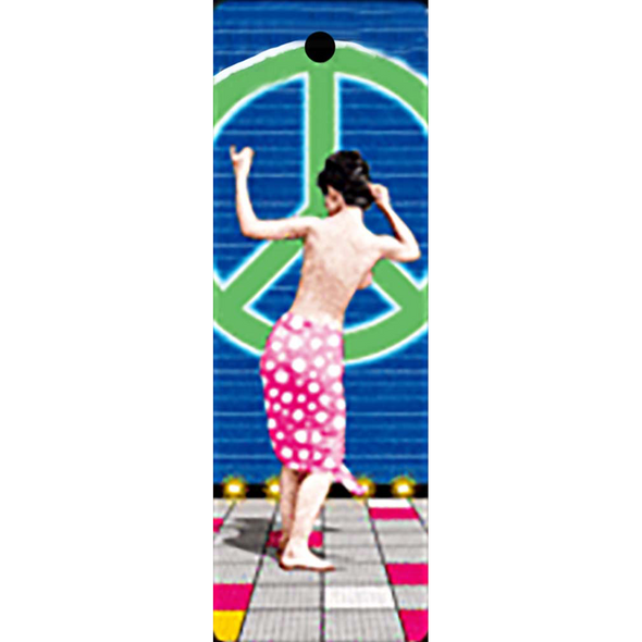 PEACE SIGN, WOMAN DANCER - Animated 3D Lenticular Bookmark