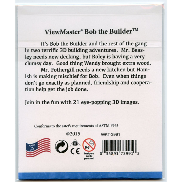 Bob the Builder - TV Show - View Master 3 Reel Set