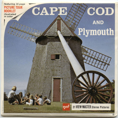ViewMaster - Cape Cod & Plymouth  - A727 - Vintage 3 Reel Packet - 1970s views