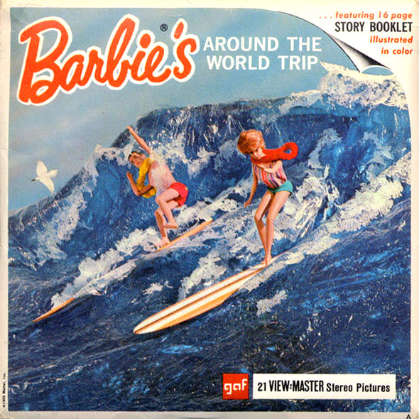 ViewMaster Barbies - Around the world trip - Vintage Classic - 3 Reel Packet - 1960s