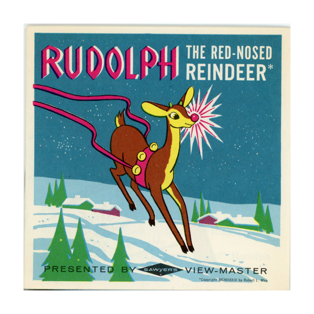 Rudolph - The Red - Nosed Reindeer - B870 - Vintage Classic View-Maste ...
