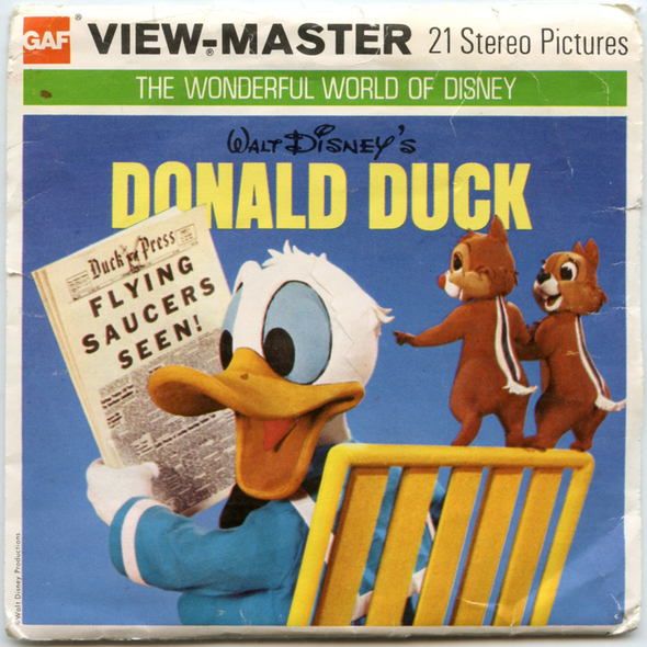 ViewMaster - Donald Duck - B525 - Vintage 3 Reel Packet - 1970s views