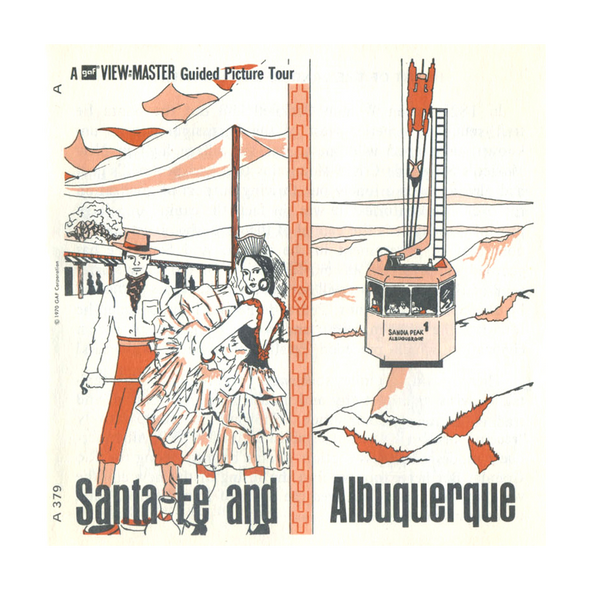 ViewMaster - Santa Fe and Albuquerque - A379 - Vintage - 3 Reel Packet - 1960s views