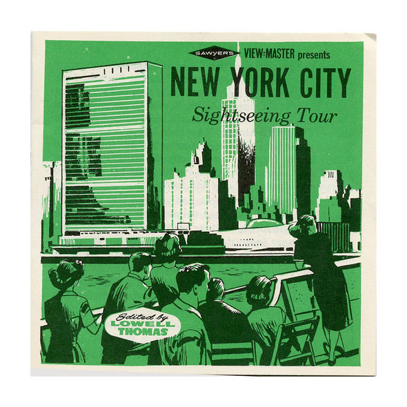 ViewMaster - New York City - Sight-Seeing Tour - A654 - Vintage - 3 Reel Packet - 1960s Views