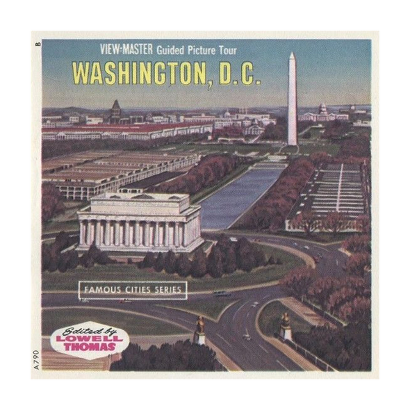 ViewMaster - Washington - A790 - Vintage  - 3 Reel Packet - 1960s views