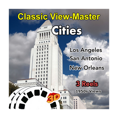 Los Angeles, San Antonio and New Orleans - Vintage Classic View-Master - 1950s views