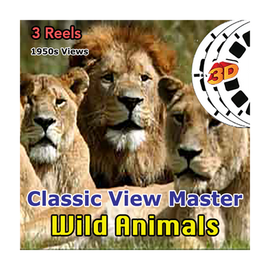 Wild Animals  - Vintage Classic View-Master - 1950s views
