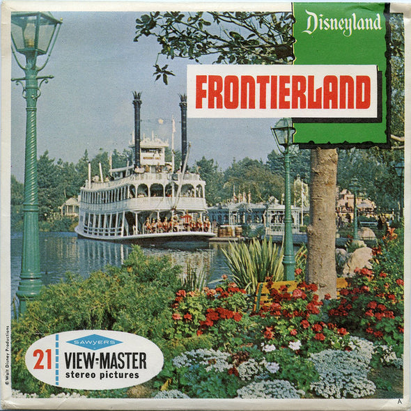 ViewMaster - Frontierland - Disneyland - Vintage - 3 Reel Packet - 1960s views - A176