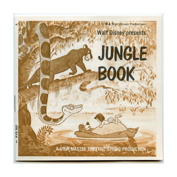 Jungle Book - B363 - Vintage View-Master - 3 Reel Packet - 1970s views