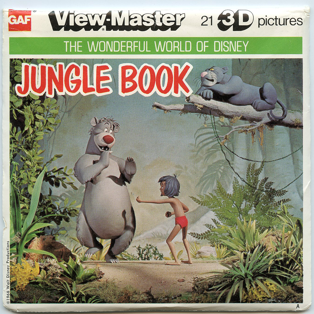 Vintage Gaf Jungle Book Talking Viewmaster Reels, jadedoz