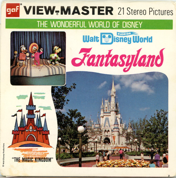 Fantasyland - Waldiisney World - A948 - Vintage Classic View-Master - 3 Reel Packet - 1970s Views