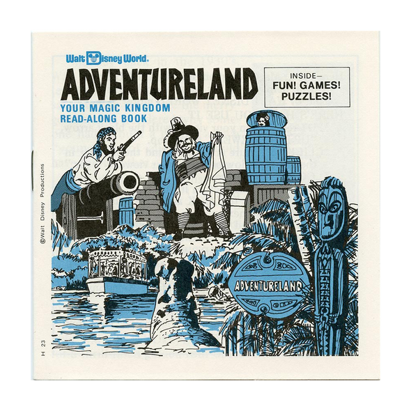 ViewMaster Adventureland - Walt Disney World - Vintage - 3 Reel Packet - 1970s views - H23