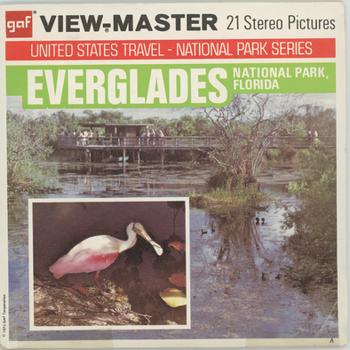 Everglades National Park, Florida - View-Master 3 Reel Packet -1970's views - vintage (ECO-A939-G3A)