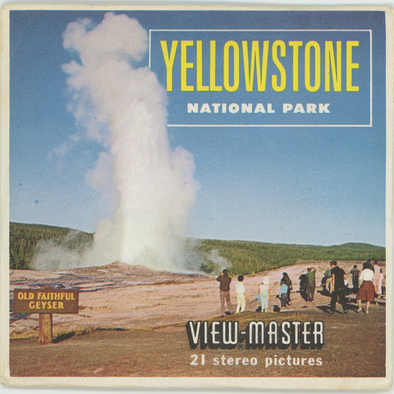 Yellowstone - National Park - View-Master 3 Reel Packet - 1960's view - Vintage - (A306-S5)