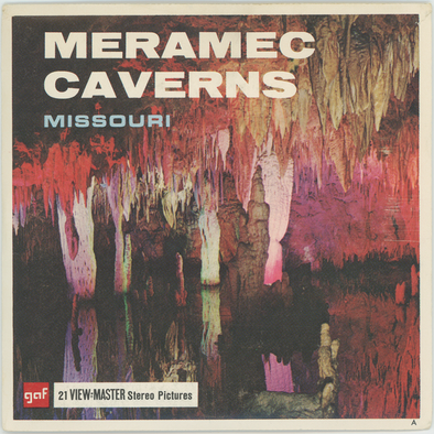 Meramec Caverns - View-Master 3 Reel Packet - 1960's view - vintage - (PKT-A451-G1A)