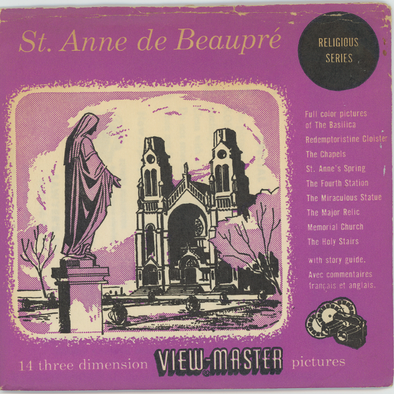 St. Anne de Beaupre - View-Master 2 Reel Packet -1950's - vintage - ( 390AB-S3D)