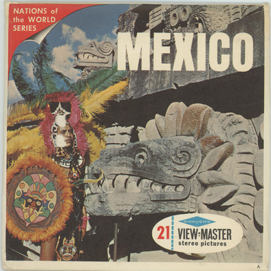 Mexico - View-Master 3 Reel Packet - 1960's views - vintage - (B001-S6A)