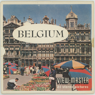 Belgium - View-Master 3 Reel Packet - 1960's views - vintage - (B188-S5)