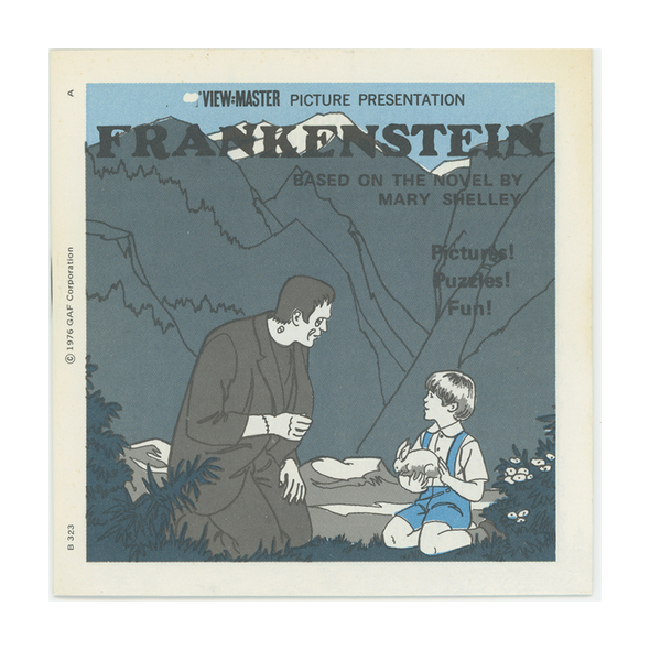 Frankenstein  - View-Master 3 Reel Packet - 1970's - vintage - (B323-G5A)