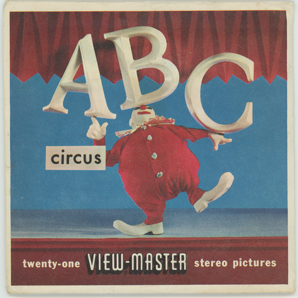 ABC Circus - View-Master 3 Reel Packet - vintage  - (B411-S5)
