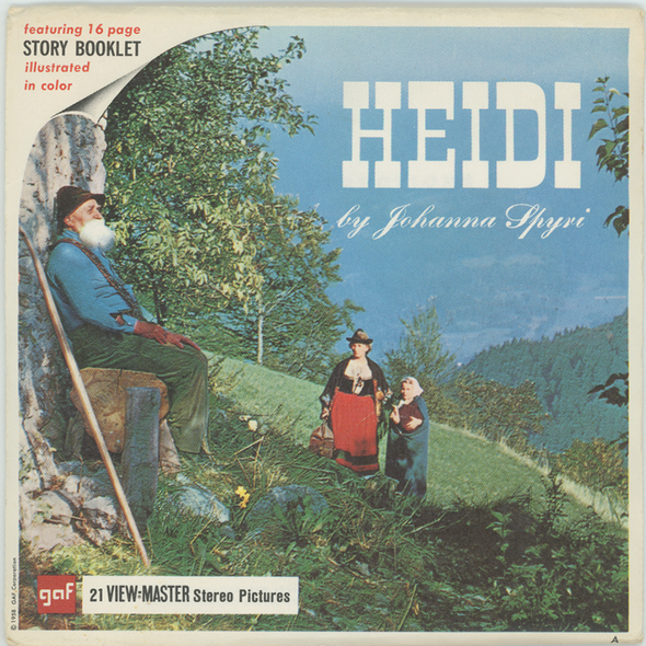 Heidi - View-Master 3 Reel Packet - 1960's - vintage - (B425-G1A)