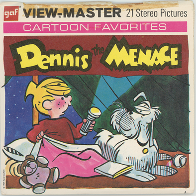 Dennis the Menace - View- Master 3 Reel Packet - 1970's - vintage - (B539-G3A)