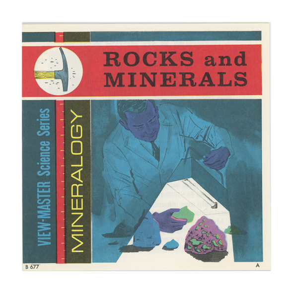 Rocks and Minerals - Mineralogy - View-Master 3 Reel Packet - 1970's - vintage (PKT-B677-G1A)