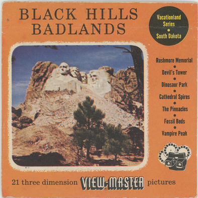 Black hills Badlands - View- Master 3 Reel Packet - 1950's view - vintage - (ECO-Bl