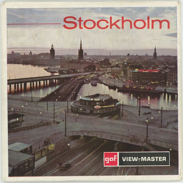 Stockholm - View-Master 3 Reel Packet - 1970's views - vintage - (C510E-BG1)