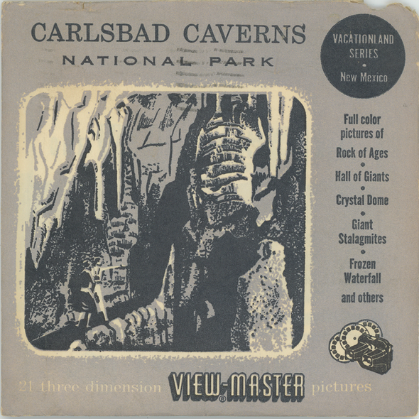 Carlsbad Caverns - View-Master 3 Reel Packet - 1950's views - vintage - (251,252,253-S3)