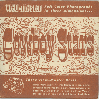 Cowboy Stars - View-Master 3 Reel Packet - 1950's - vintage - ( 950,955,960-S1)