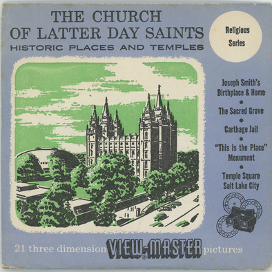 Church of Latter Day Saints - View-Master 3 Reel Packet  - 1950's views - vintage  - (119ABC-S3)