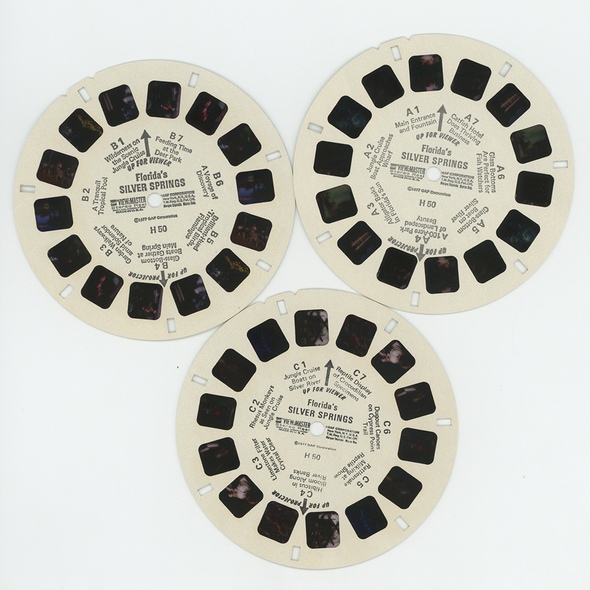 Silver Springs - Florida - View-Master 3 Reel Packet - 1970's views - vintage - (H50-G5)