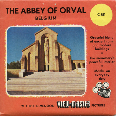 ViewMaster Abbey of Orval - C351 - Vintage Classic - 3 Reel Packet - 1960s views