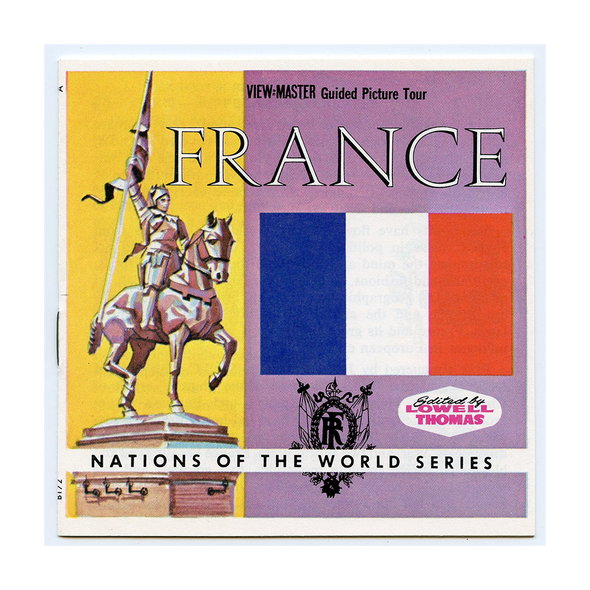 France - Nations of the World Series - B172 - Vintage Classic View-Master - 3 Reel Packet - 1960s View