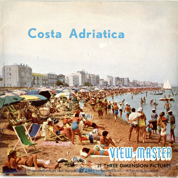 ViewMaster - Costa Adriatica - Italy - C040 - Vintage Classic -  3 Reel Packet - 1960s views