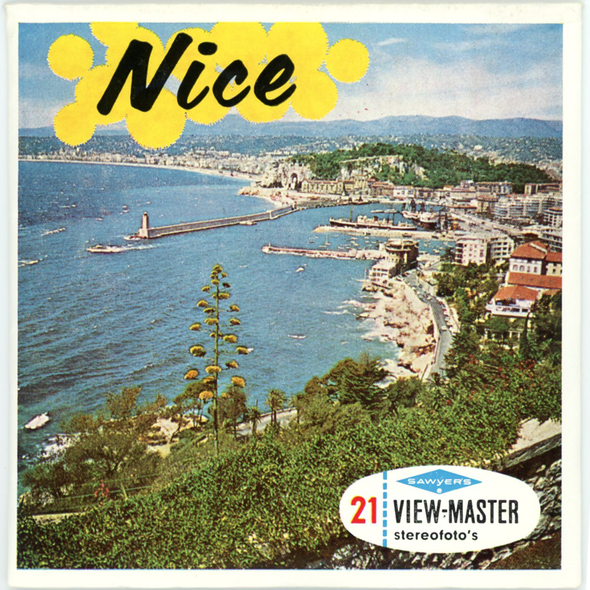 Nice - France - C185 - Vintage Classic View-Master 3 Reel Packet - 1960s views
