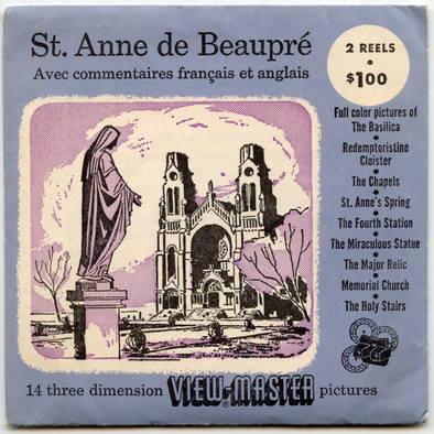 ViewMaster - St. Anne de Beaupre - Vintage 2 Reel Packet - 1950s views