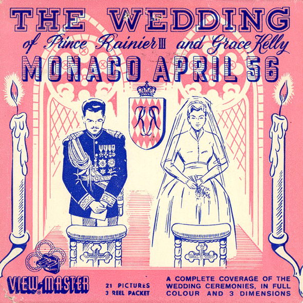 Wedding of Prince Rainier - Vintage Classic View-Mister - 3 Reel Set - 1960s Views