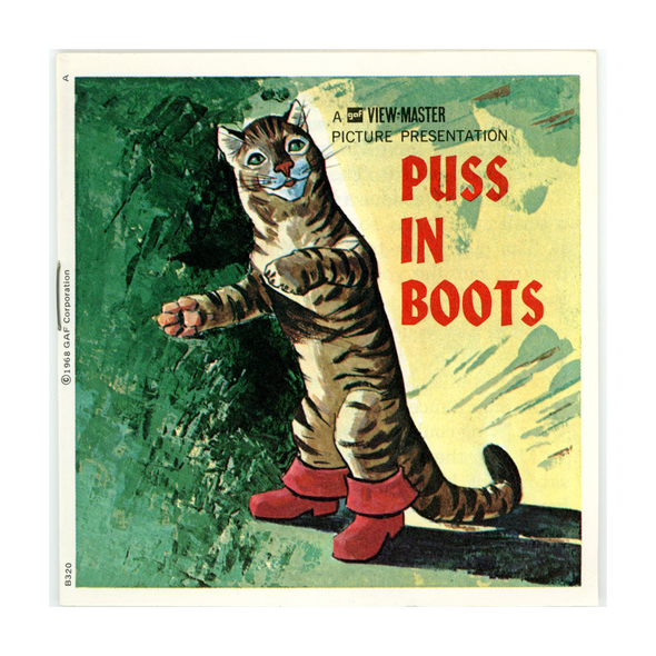 ViewMaster - Puss in Boots - B320 - Vintage -3 Reel Packet - 1970s views