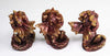 Mythical 3 Rose Gold Luminescent Baby Dragons - See No Evil, Hear No Evil, Speak No Evil -